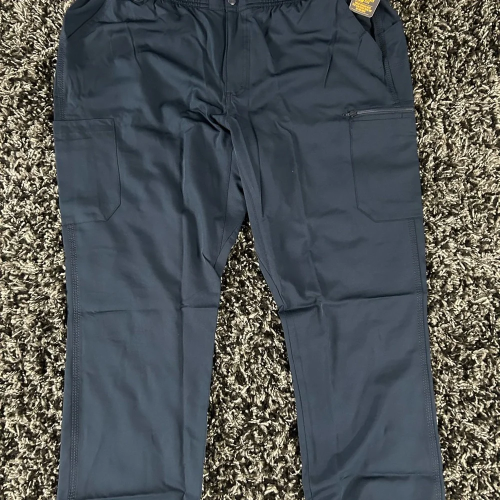 NWT Carhartt Force Modern Fit Twill Straight Leg Scrub Pants - Men's XL Short - Picture 2 of 8